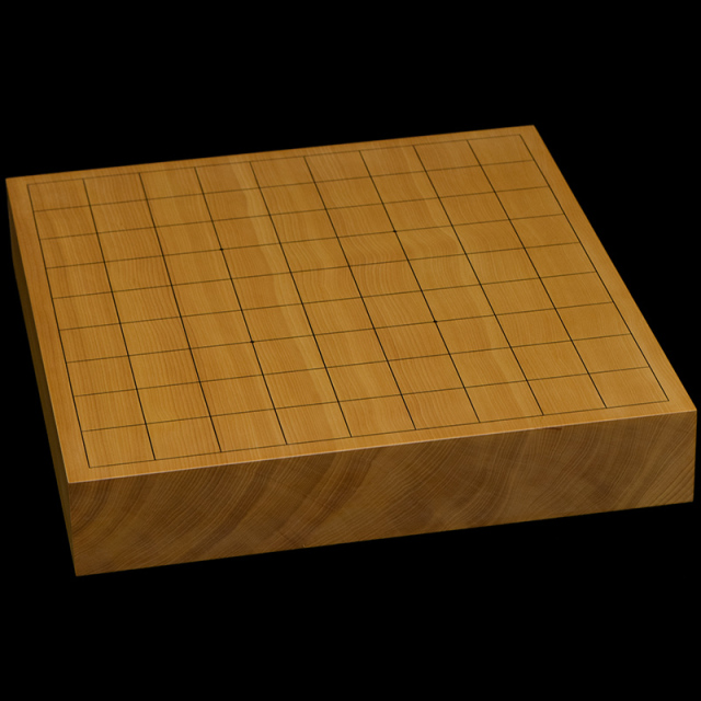 本榧卓上将棋盤　1寸9分（一枚板・天柾）　sb10398