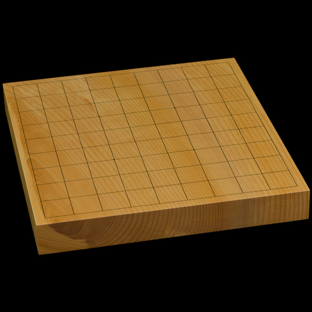 国産本榧卓上将棋盤　1寸4分（一枚板・木裏）　sb10411