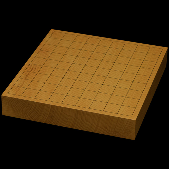 本榧卓上将棋盤　1寸9分（一枚板・天柾）　sb10416
