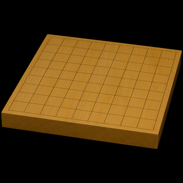 将棋盤　【一枚板】 卓上将棋盤 本榧（中国産）一枚板 t6767