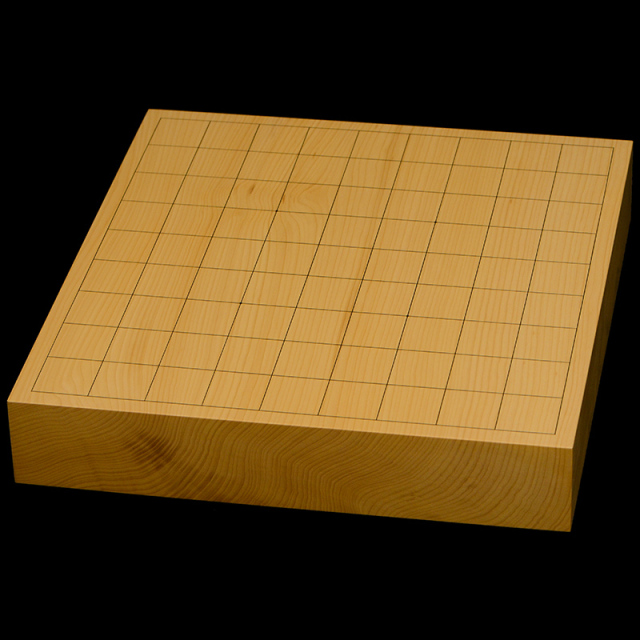 国産本榧卓上将棋盤 1寸9分（一枚板・天柾） sb10507 | 前川榧碁盤店