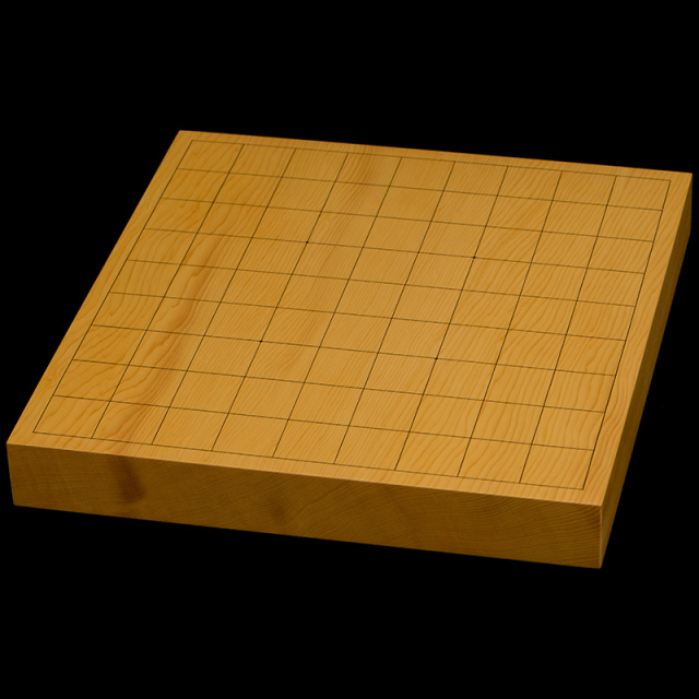 本カヤ4.5寸将棋盤、盤覆、覆布、4本足駒台付き 国産本榧足付将棋盤 5寸4分（天地柾） sa50063 | 前川榧碁盤店