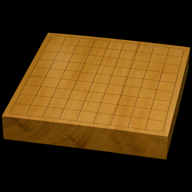 【訳あり】本榧卓上将棋盤　1寸8分（一枚板・天柾）　sb10527