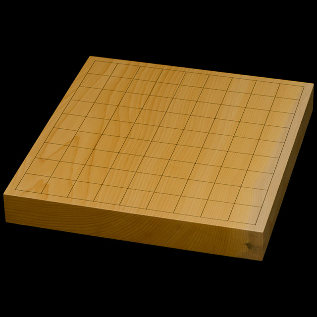 国産本榧卓上将棋盤　1寸5分（一枚板・木裏）　sb10537