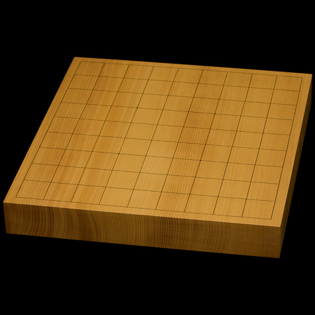 本榧卓上将棋盤　1寸5分（一枚板・天地柾）　sb10543