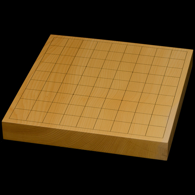 国産本榧卓上将棋盤　1寸4分（一枚板・木裏）　sb10550