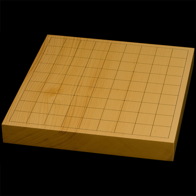 国産本榧卓上将棋盤　1寸4分（一枚板・追柾）　sb10558