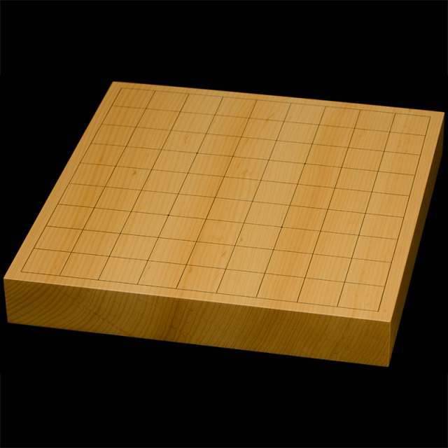 国産本榧卓上将棋盤　1寸5分（一枚板・天柾）　sb10560