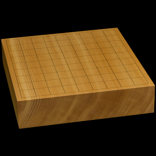 国産本榧卓上将棋盤　2寸5分（一枚板・天地柾）　sb20665