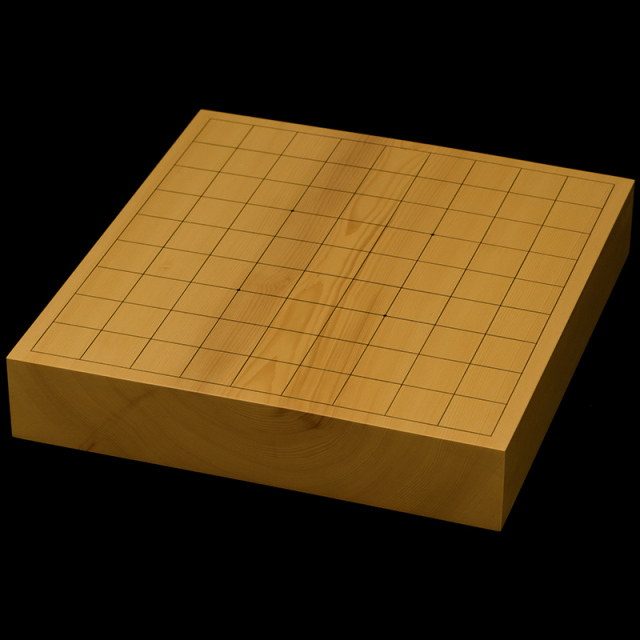 国産本榧卓上将棋盤　2寸（一枚板・木裏）　sb20678
