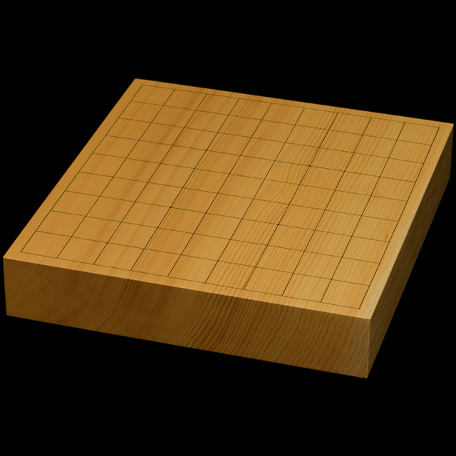 国産本榧卓上将棋盤　2寸1分（一枚板・天地柾）　sb20681