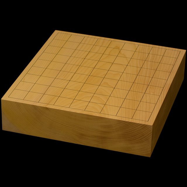 国産本榧卓上将棋盤　2寸6分（一枚板・木裏）　sb20687