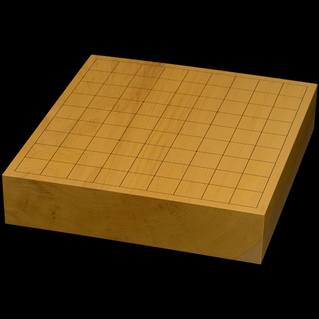国産本榧卓上将棋盤 2寸3分（一枚板・木裏） sb20690 | 前川榧碁盤店
