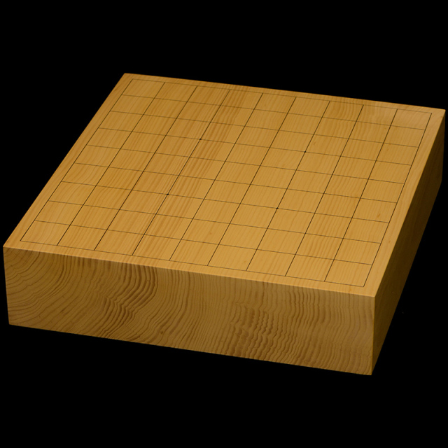 国産本榧卓上将棋盤　2寸7分（一枚板・天柾）　sb20692