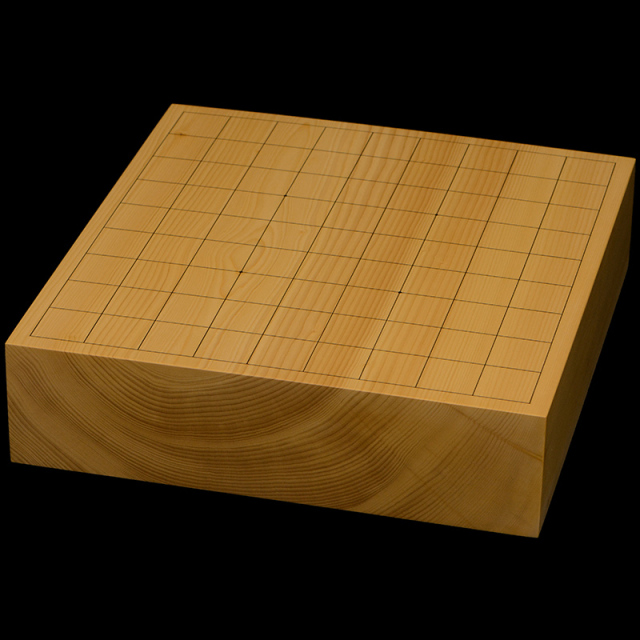 国産本榧卓上将棋盤　2寸8分（一枚板・木裏）　sb20694