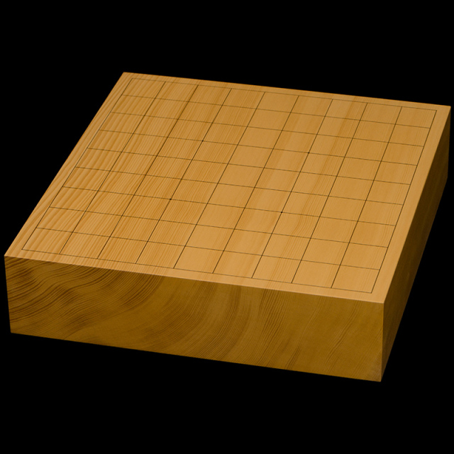 国産本榧卓上将棋盤　2寸7分（一枚板・追柾）　sb20723