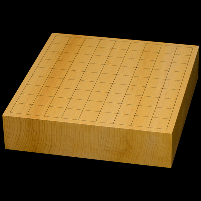 国産本榧卓上将棋盤　2寸6分（一枚板・天地柾）　sb20737