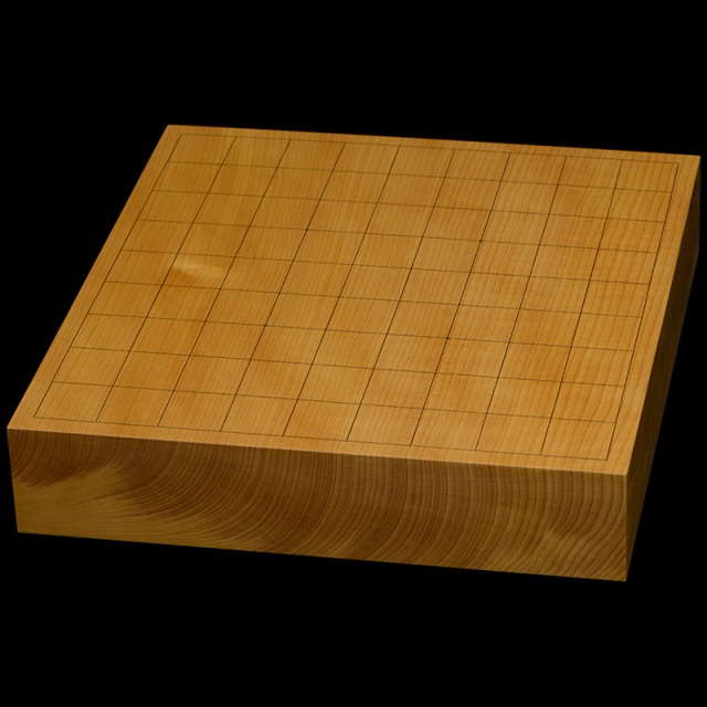 本榧卓上将棋盤　2寸2分（一枚板・天柾）　sb20748