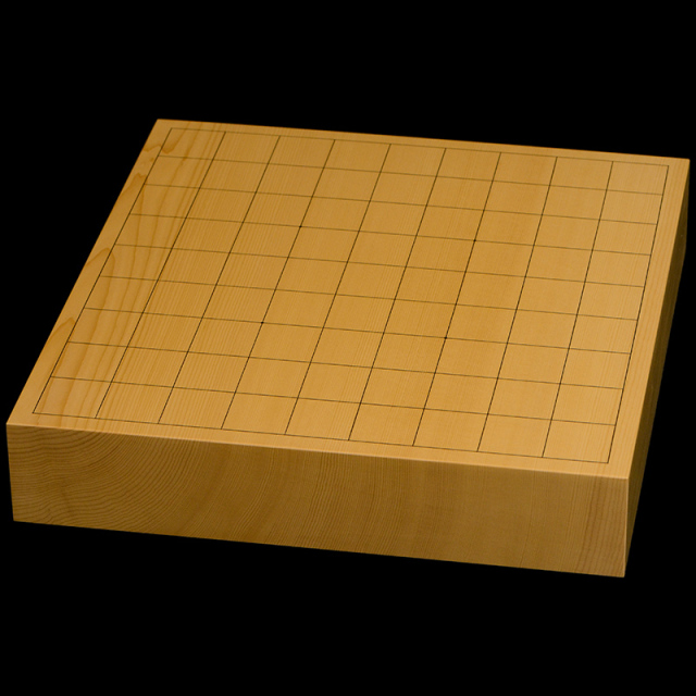 国産本榧卓上将棋盤　2寸1分（一枚板・木裏）　sb20757