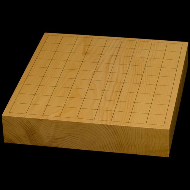 国産本榧卓上将棋盤　2寸1分（一枚板・木表）　sb20760