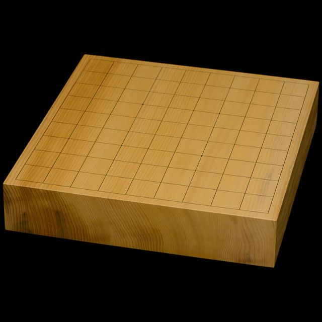国産本榧卓上将棋盤　2寸2分（一枚板・天地柾）　sb20761