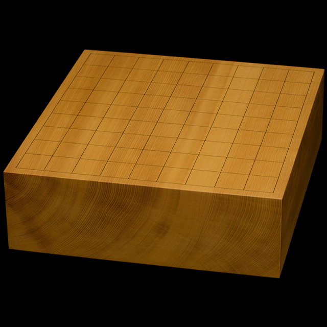 本榧卓上将棋盤　3寸5分（一枚板・天柾）　sb30044