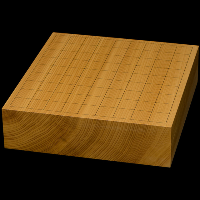 国産本榧卓上将棋盤 3寸（一枚板・天柾） sb30045 | 前川榧碁盤店