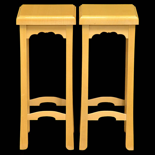 ヒバ7寸四本脚駒台