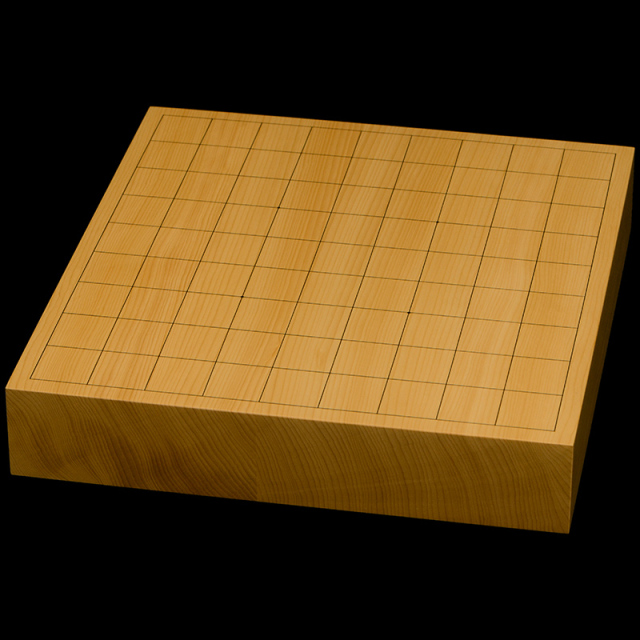 榧二寸盤　柾目　上物　箱付き　碁盤　囲碁　美品 国産本榧卓上将棋盤 2寸（ハギ盤） st20055 | 前川榧碁盤店