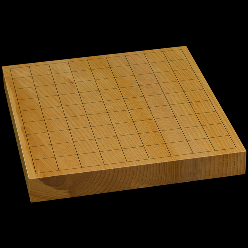 国産本榧卓上将棋盤　1寸4分（一枚板・木裏）　sb10411