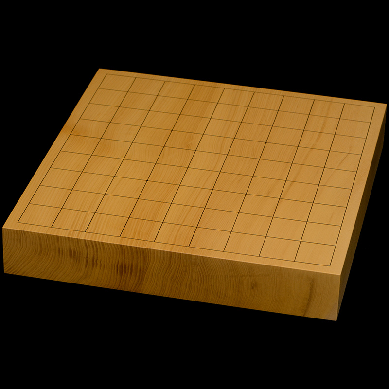 国産本榧卓上将棋盤　1寸7分（一枚板・天地柾）　sb10455