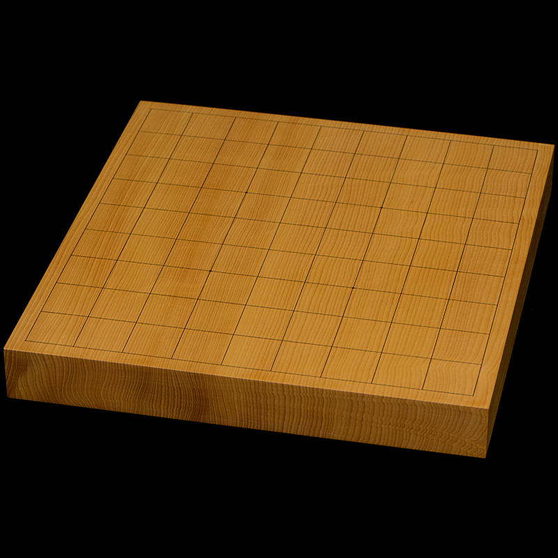 将棋盤　【一枚板】 本榧卓上将棋盤 1寸3分（一枚板・天地柾） sb10456 | 前川榧碁盤店