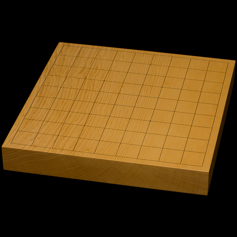 本榧 将棋盤 柾目5寸 本榧足付将棋盤 5寸7分（天柾） sa50068 | 前川榧碁盤店