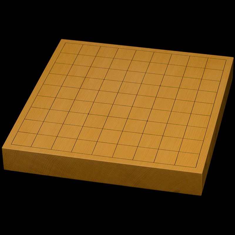 将棋盤　【一枚板】 本榧卓上将棋盤 1寸5分（一枚板・柾目） sb10483 | 前川榧碁盤店