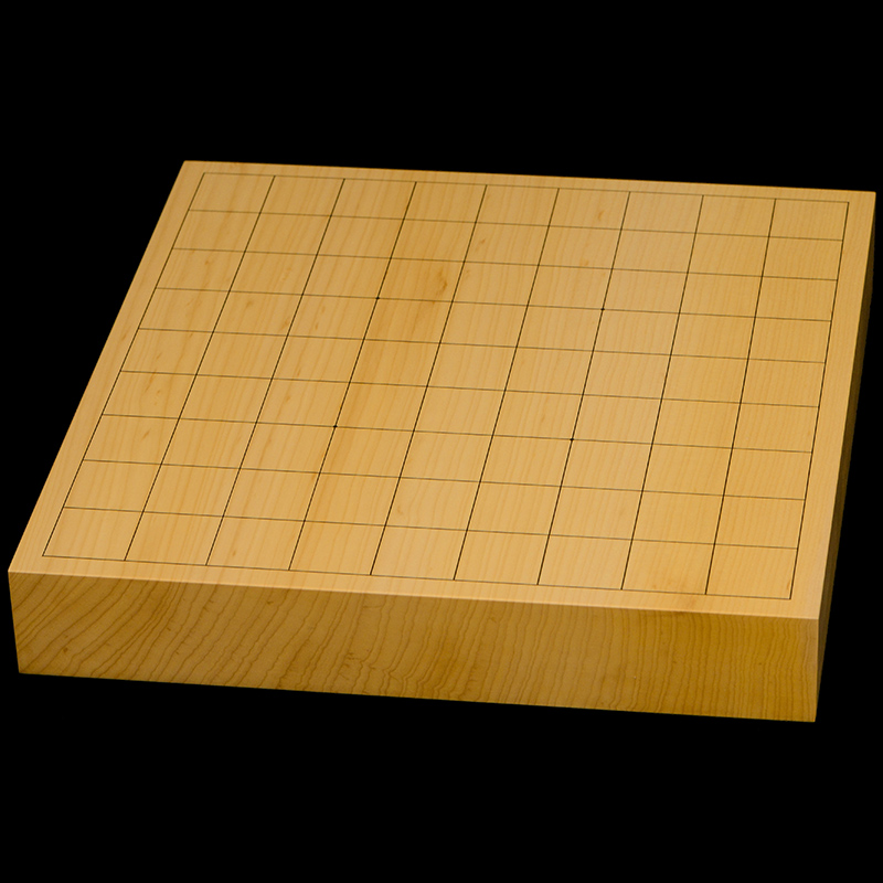 国産本榧卓上将棋盤　1寸7分（一枚板・天柾）　sb10491
