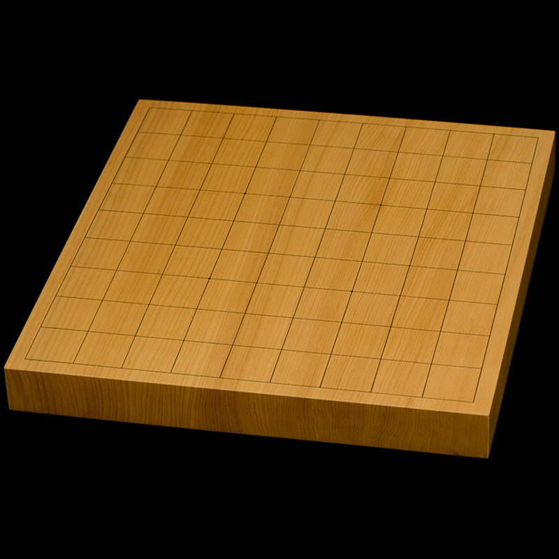国産本榧卓上将棋盤　1寸2分（一枚板・天地柾）　sb10498