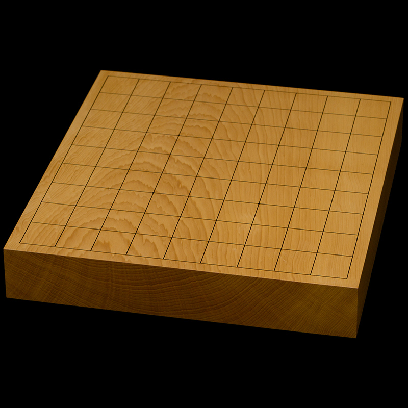 本榧卓上将棋盤　1寸8分（一枚板・木裏）　sb10502