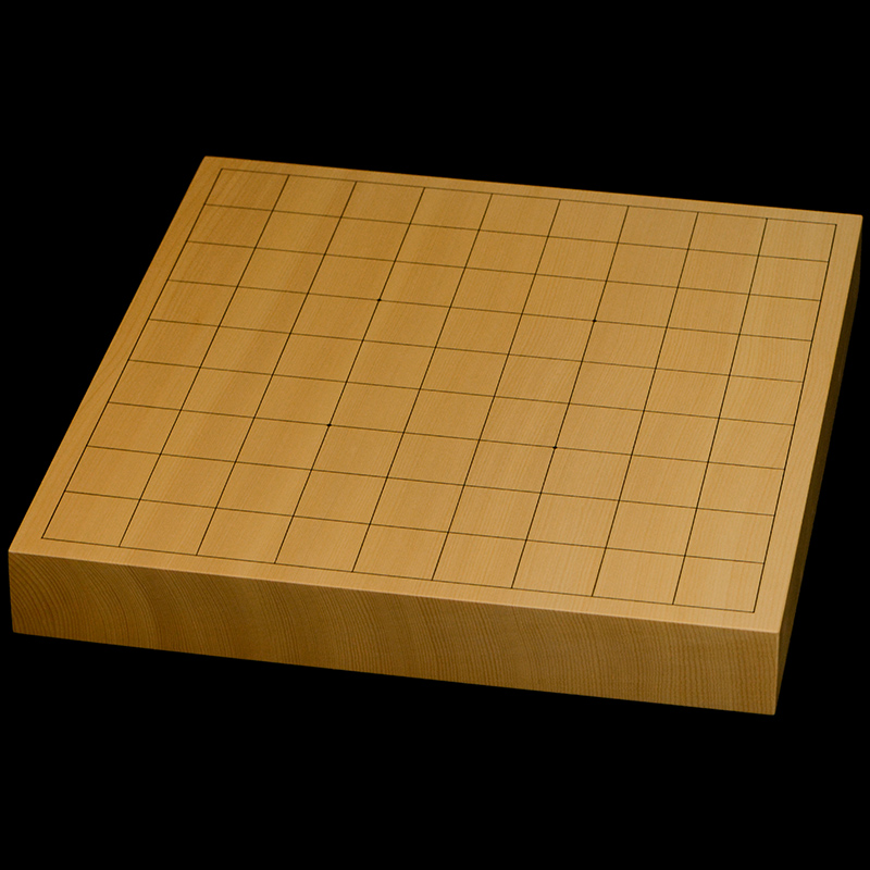 国産本榧卓上将棋盤　1寸4分（一枚板・天地柾）　sb10520
