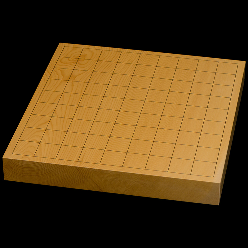 国産本榧卓上将棋盤　1寸4分（一枚板・木裏）　sb10523