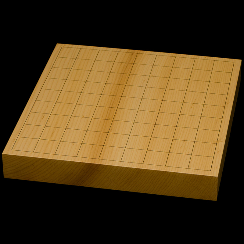 国産本榧卓上将棋盤　1寸5分（一枚板・追柾）　sb10552