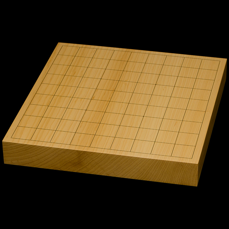 国産本榧卓上将棋盤　1寸5分（一枚板・追柾）　sb10553