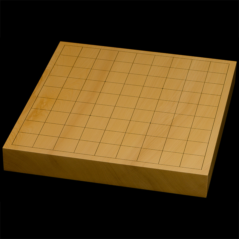 国産本榧卓上将棋盤　1寸4分（一枚板・木表）　sb10563