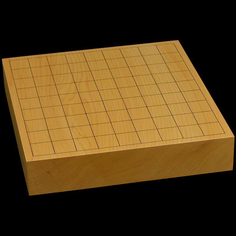 国産本榧卓上将棋盤　2寸1分（一枚板・木裏）　sb20662