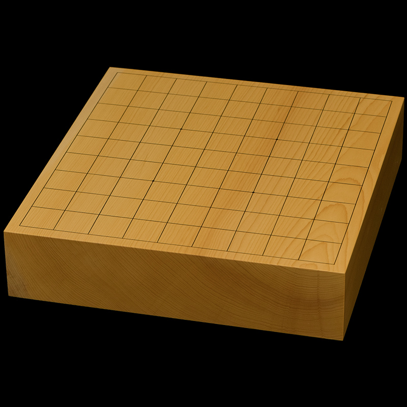 国産本榧卓上将棋盤　2寸5分（一枚板・木裏）　sb20679
