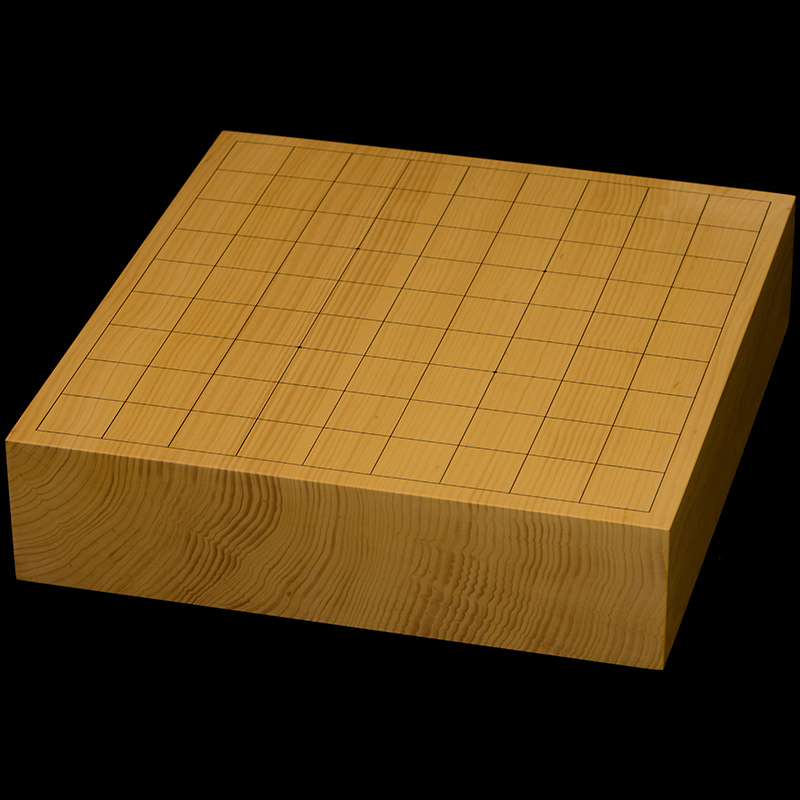 国産本榧卓上将棋盤　2寸7分（一枚板・天柾）　sb20692