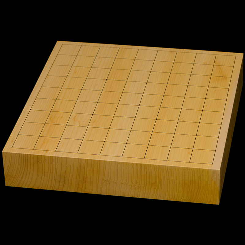 国産本榧卓上将棋盤　2寸1分（一枚板・天地柾）　sb20724