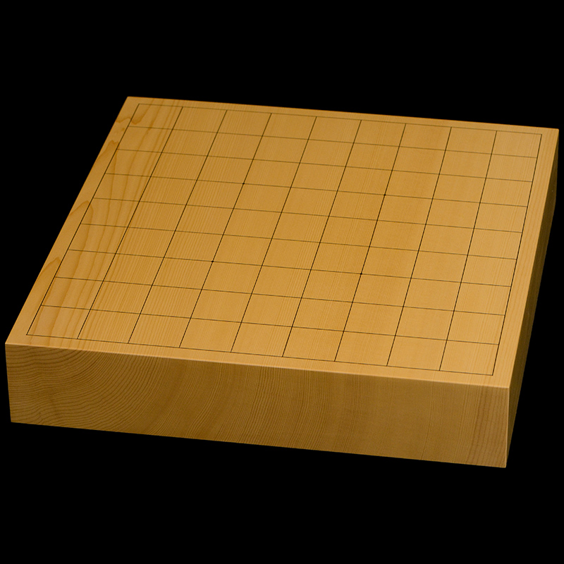 将棋盤　【一枚板】 国産本榧卓上将棋盤 2寸1分（一枚板・木裏） sb20757 | 前川榧碁盤店