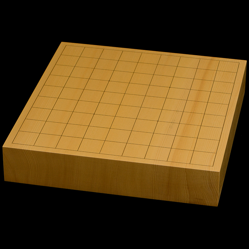 国産本榧卓上将棋盤 2寸1分（一枚板・天地柾） sb20758 | 前川榧碁盤店