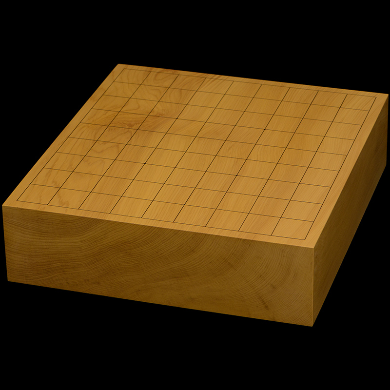 国産本榧卓上将棋盤　3寸（一枚板・木裏）　sb30041