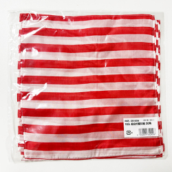 S5159A 10枚入 特上 紅白タテ縞ヨコ縞シルク 約30cm角